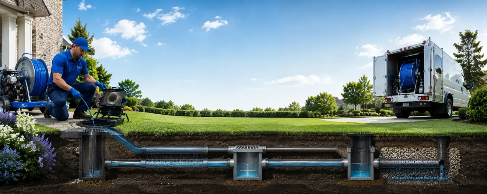 Outdoor drain cleaning information for Perry, MI